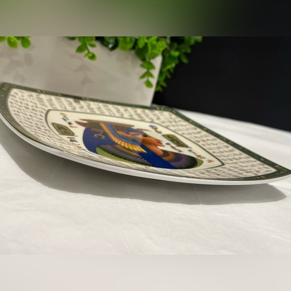 LIMOGES - FM Fathi Mahmoud Made in Egypt Square Plate 10”5 - Picture 7 of 9